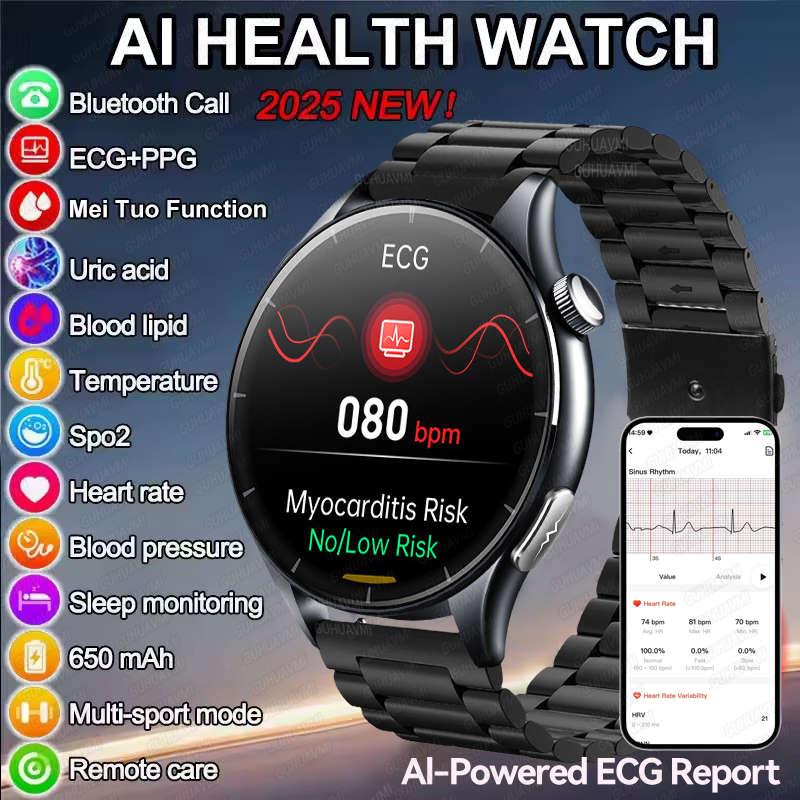Fatigue Band Monitor - ECG Health Diagnosis Smart Watches Micro