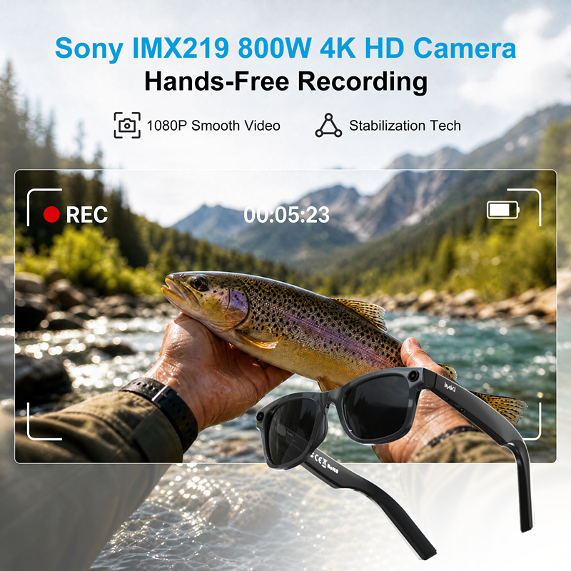 IMIKI Ai Smart Glasses 4K 800W - Smart Glasses Lens recension och pris