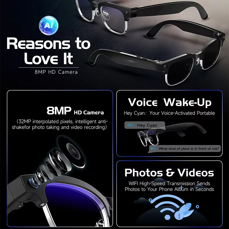 AI Smart Glasses AI Smart Tran - Smart Glasses Lens recension och pris