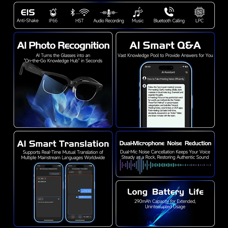 AI Smart Glasses AI Smart Tran - Smart Glasses Lens recension och pris