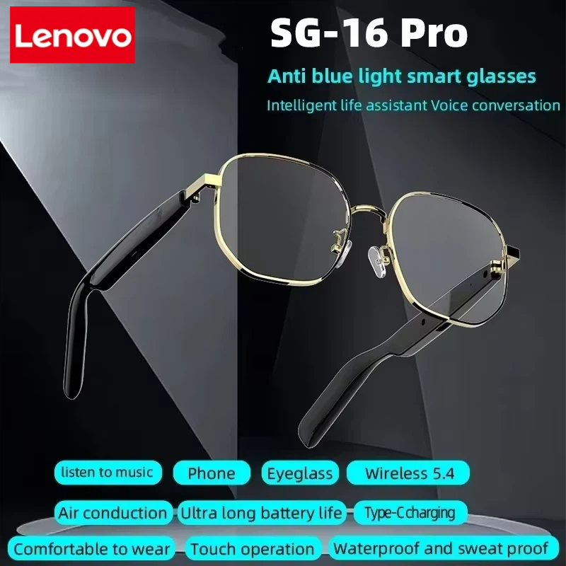 Lenovo New SG-16 Pro Smart Aud - Smart Glasses Lens recension och pris