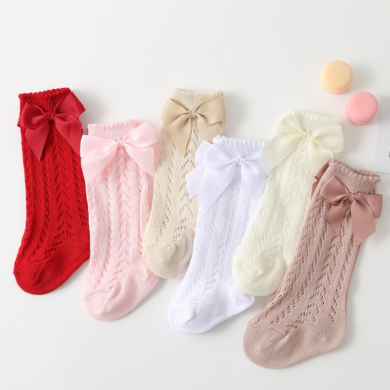 1 Pairs Summer Fashion Bow Bab - Baby Sock Oximeter recension och pris