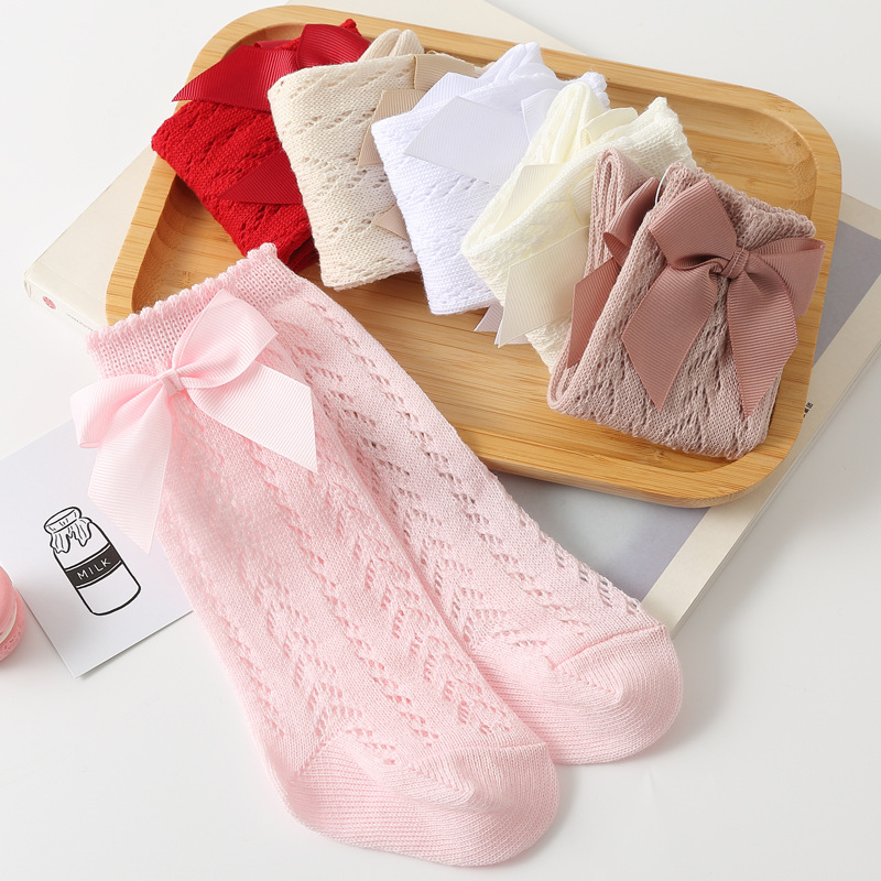 1 Pairs Summer Fashion Bow Bab - Baby Sock Oximeter recension och pris