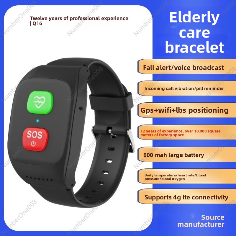 4G Smart Watch for Elderly, GP - Fall Detection Watch recension och pris